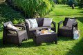 Outdoor Furniture Set CORFU SET, brown