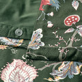 NÄSSELKLOCKA Duvet cover and 2 pillowcases, dark grey-green/multicolour, 200x200/50x60 cm