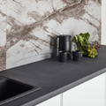 Kitchen Worktop 60 x 3,8 x 305 cm, porfido grafito