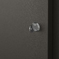 TROTTEN Cab w sliding doors/noticeboard, anthracite, 80x180 cm
