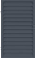 Single Swing Gate Wicket 1.5 x 0.9 m, galvanised, anthracite, left