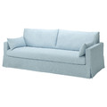 HYLTARP Cover for 3-seat sofa, Kilanda pale blue
