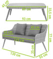 Outdoor Furniture Set MOKKA, grey
