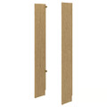 LÅDMAKARE Side panel, left + right/oak effect, 35x212 cm