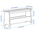 PERJOHAN Bench with storage, pine, 100 cm