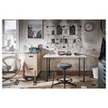 LINNMON / ADILS Desk, white/dark grey, 100x60 cm