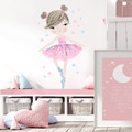 Wall Sticker 50x90cm - Ballerina Pink