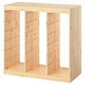 TROFAST Frame, light white stained pine/room divider, 93x44x91 cm