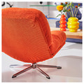 DYVLINGE Swivel armchair, Kelinge orange