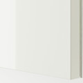 HASVIK Pair of sliding doors, high-gloss white, 200x236 cm