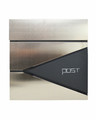 Modern Wall-Mount Letterbox, Anthracite/Silver, 370x370x105mm
