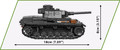 Cobi Blocks Historical Collection WWII Panzer III Ausf. J 590pcs 8+