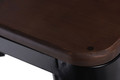 Bar Stool Paris Wood 65cm, black, pine/walnut