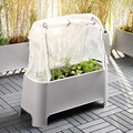 ASPAREN Plant set, outdoor grey/transparent white, 89x38x91 cm