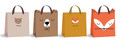 Gift Bag BB Friends 250x215mm 12-pack, assorted patterns