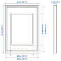 RÖDALM Frame, white, 50x70 cm
