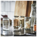 CITRONHAJ Spice jar, clear glass/stainless steel, 35 cl