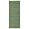 TIDTABELL Rug, flatwoven, green, 80x200 cm