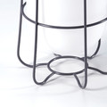 SOLVINDEN Table lamp, solar-powered/grey, 18 cm