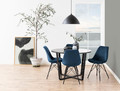 Chair Eris, velvet, blue
