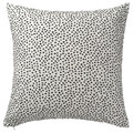 BJÖRKGRÅMAL Cushion cover, white/black, 50x50 cm