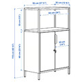 TROTTEN Cabinet with doors, white, 70x110 cm