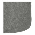 Felt Boxes Set of 2pcs, round, grey