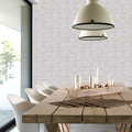 GoodHome Vinyl Wallpaper on Fleece Yakut, white