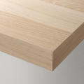 KALLAX / LACK Storage combination with shelf, white stained oak effect, 189x39x147 cm