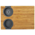 Bamboo Chopping Board with Silicone Containers