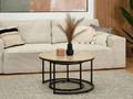 Set of 2 Coffee Tables Ruth, acacia wood