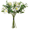 SMYCKA Artificial bouquet, in/outdoor/white, 60 cm