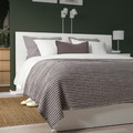 PELARTUJA Bedspread, dark grey/light grey, 230x250 cm