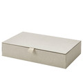 RÅGODLING Box with compartments, natural colour/beige, 30x18x6 cm