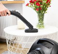 MPM MOD-54 Bagged Cylinder Vacuum Cleaner, Black/Red