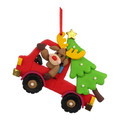 Christmas Tree Decoration Truck with Christmas Tree 10 x 8.5 cm, 1pc, assorted