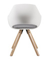 Chair Tina Wood, white