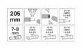 AW Automatic Multi-Functional Stripping & Crimping Pliers 205mm