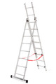 AW Aluminium Ladder Basic 3x8 Steps 150kg