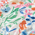 KUNGSLJUSMAL Pre-cut fabric, multicolour/bird floral pattern, 150x300 cm
