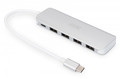 Digitus 4-Port USB-C HUB + PD 4x USB 3.0, 1x PD Charging, silver