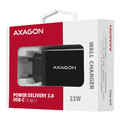 AXAGON Wall Charger EU Plug ACU-PD22 1xQC.0/AFC/FCP/PD