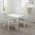 EKEDALEN / EKEDALEN Table and 2 chairs, white, Orrsta light grey