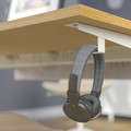MITTZON Desk, oak veneer/white, 120x60 cm