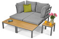 Outdoor Corner Furniture Set LAGOS, grey