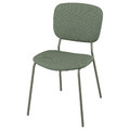 VIHALS Chair, green/Tibbleby grey-green