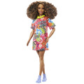 Barbie Doll, Brunette With Graffiti Dress, Barbie Fashionistas HPF77 3+