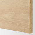 ENHET Storage combination, white/oak effect, 123x63.5x207 cm