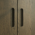 TONSTAD Door, brown stained oak veneer, 50x229 cm