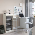 TROFAST Storage combination with boxes, white/dark grey, 46x30x94 cm